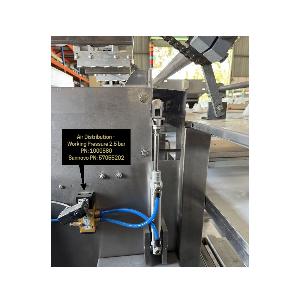 Air Distribution - Working Pressure 2.5 bar